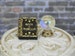 Halloween Miniatures Book 'crystal' ball, miniature Book of Spells book, dollhouse miniatures, fairy garden accessories, Book Button shank 