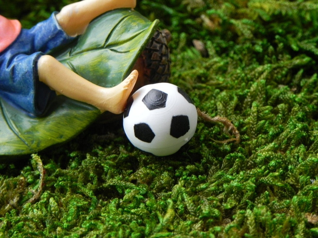 Miniature Soccer Ball, Fairy Garden Accessories, Miniature Sports