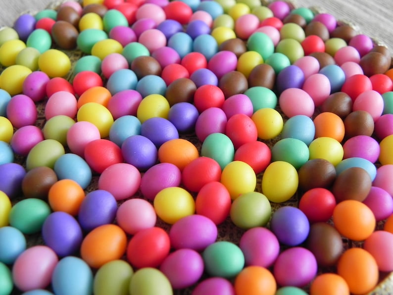 Miniature Easter Eggs Assorted Colors Dollhouse Miniatures Etsy