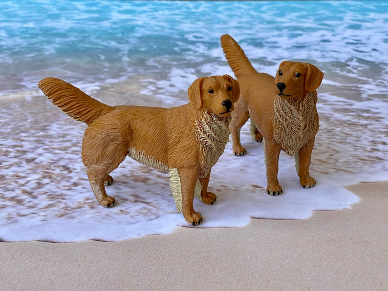 Large Miniature Golden Retriever Figurine Dog Figurine Etsy