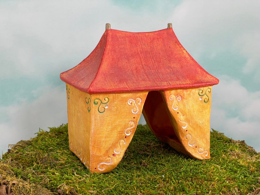 Miniature Tent, Fairy Garden Tent, Gypsy Tent, Fairy Garden Accessories
