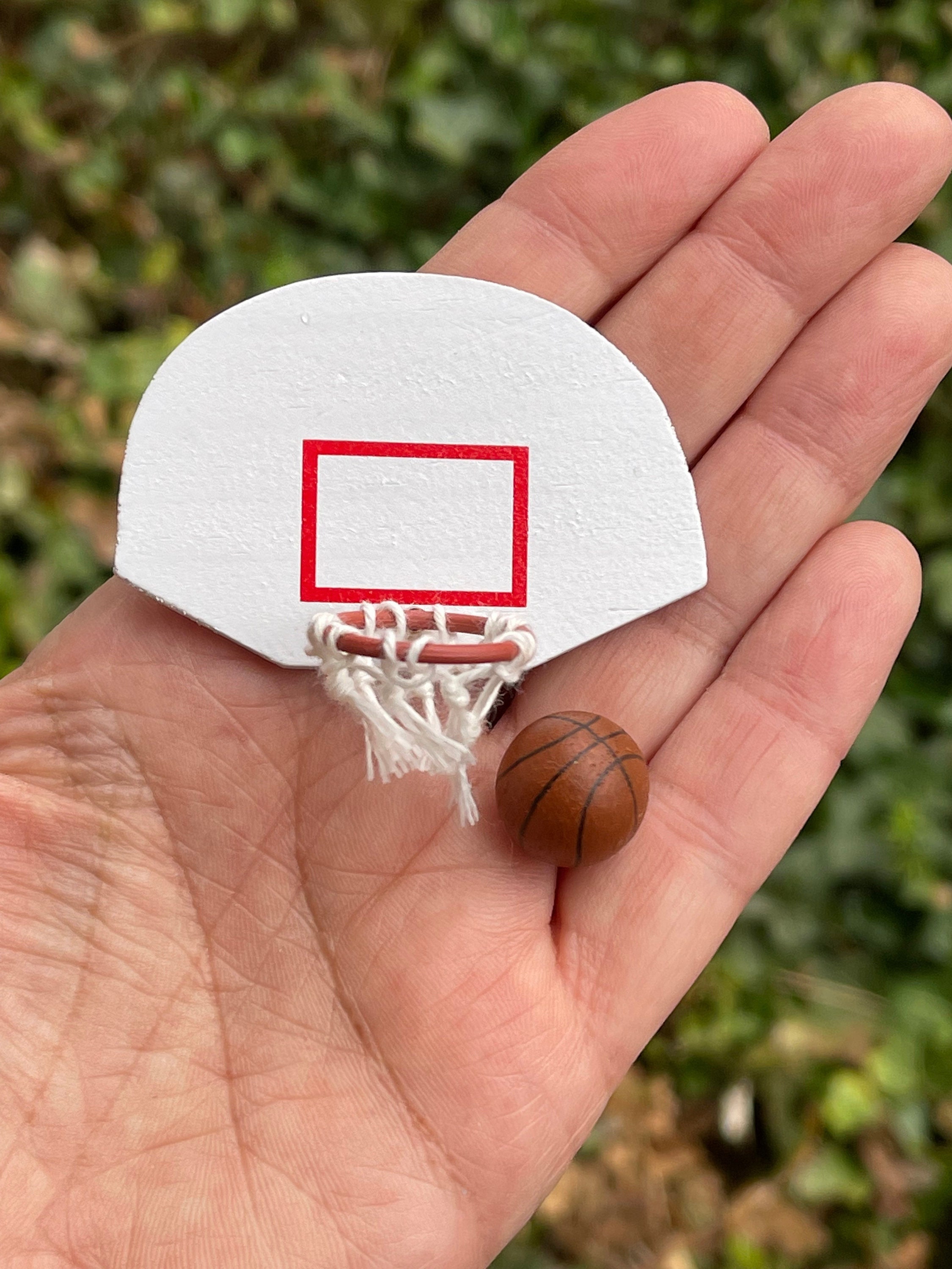 Miniature Basketball Hoop With Backboard Miniature Etsy