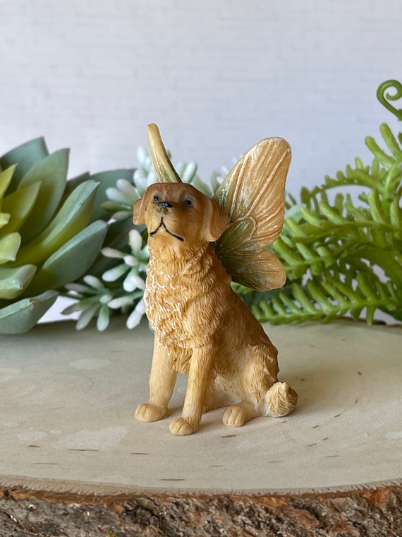 Miniature Golden Retriever Fairy Garden Figurine Accessory Dog Decor Ornament Miniature Golden Retriever Fairy Garden Figurine Accessory Dog Decor Ornament
