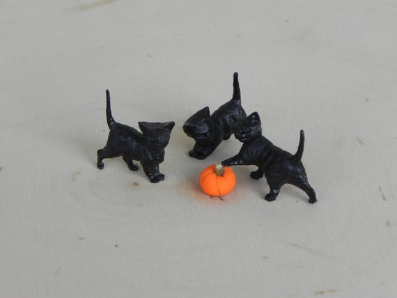 Miniature Black Cats, Halloween Miniature, Miniature Kittens