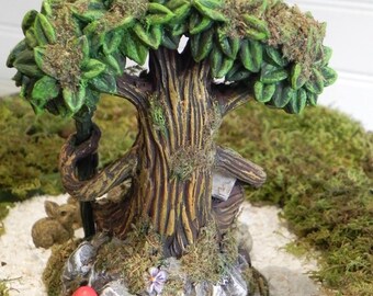 Wise Old Tree Fairy Garden Miniature Tree Old Man Face 