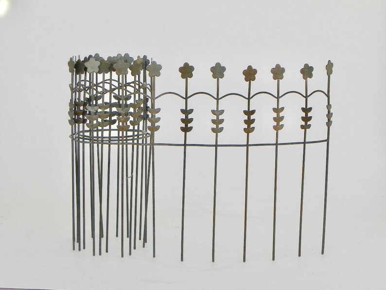 Miniature Dollhouse FAIRY GARDEN Furniture ~ White Wire Fence ~ NEW
