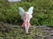 Fairy Garden Accessory miniature sitting fairy figurine  - accessories - terrarium supply - fairy accessories - Glitter Wings 