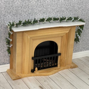 Miniature Christmas Garland, Artificial Pine Wired Roping With Assorted ...