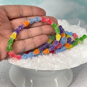 6&#39; Miniature Gum Drop Candy Christmas Garland, Faux Candy, Miniature Garland, Christmas Dollhouse Miniatures, non edible, tabletop tree mini