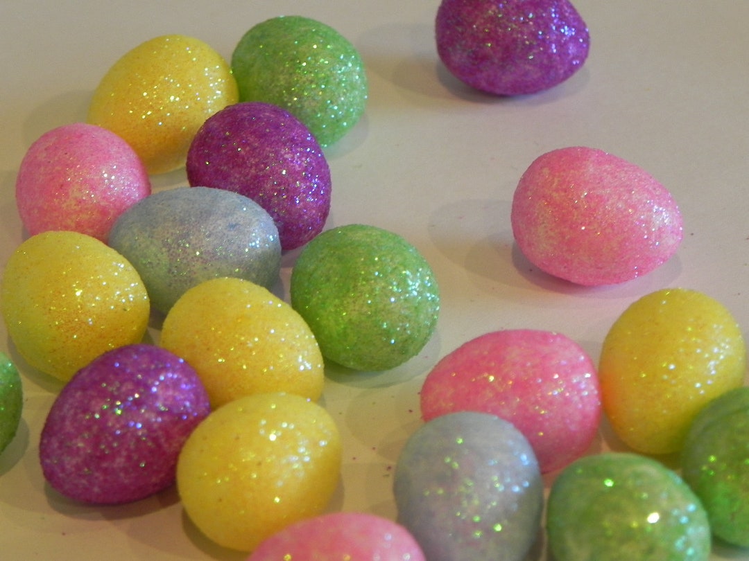 Miniature Easter Eggs Glitter Foam Eggs Fairy Garden Etsy