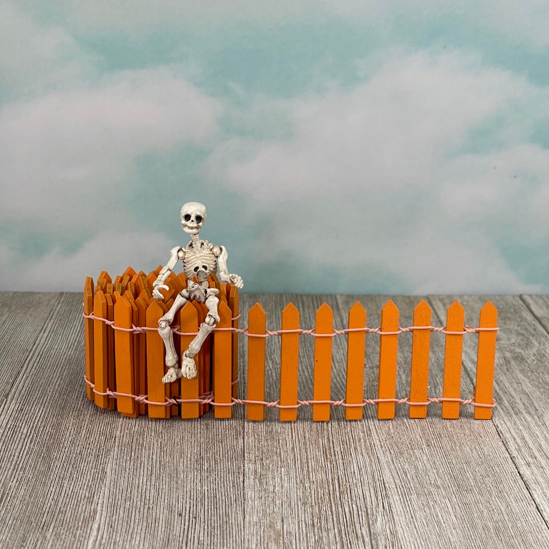 Miniature Picket Fence, Halloween Miniatures, Miniature Posable