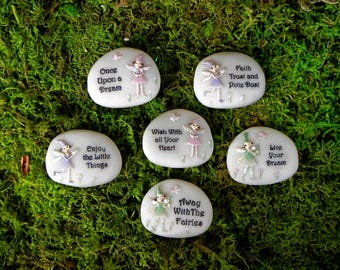 Fairy Garden Stepping Stones, pebbles, miniature for terrarium, fairy garden accessories, miniature garden accessory, fairy garden accessory