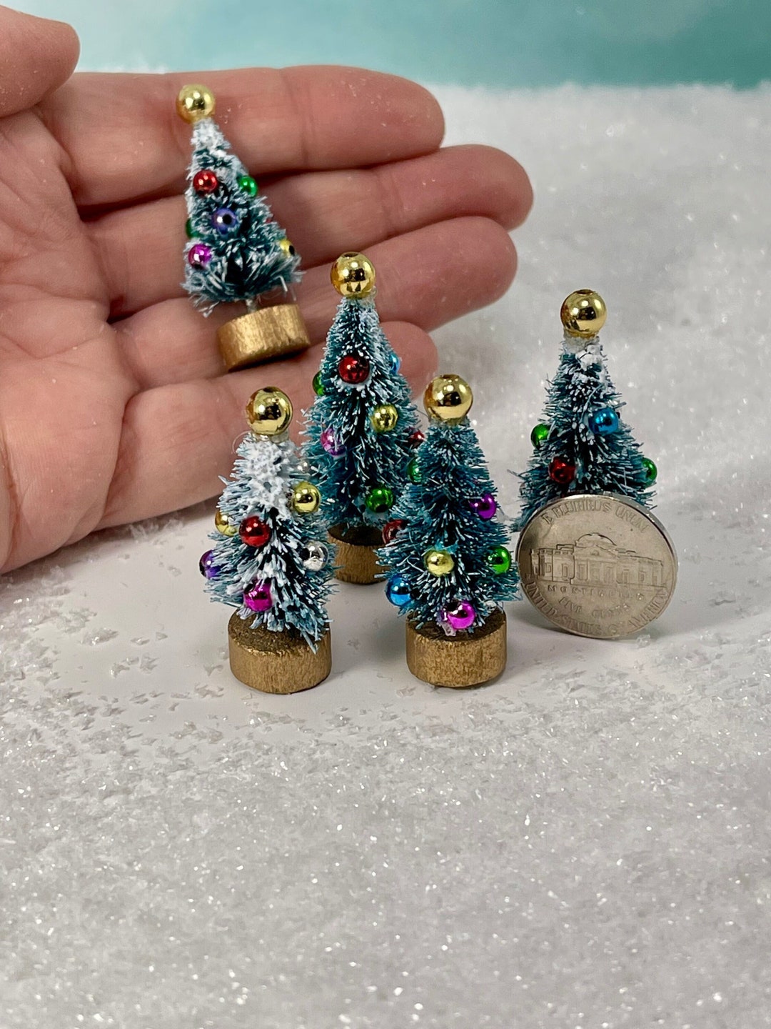 【まーちゃんさま】vintage mini tree ❀ 小さな ツリー Miniature Christmas Tree, Teeny Tiny Christmas Tree, Fairy Garden