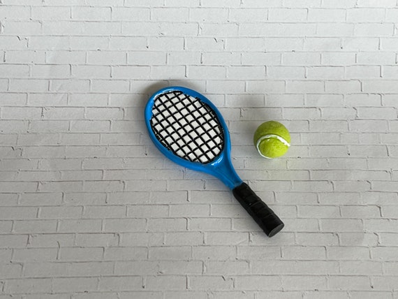 Raqueta de en miniatura Pelota de tenis en miniatura - Etsy España