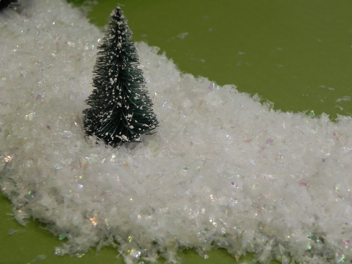 Fake Snow Flakes Iridescent Artificial Decorative Snow for Etsy