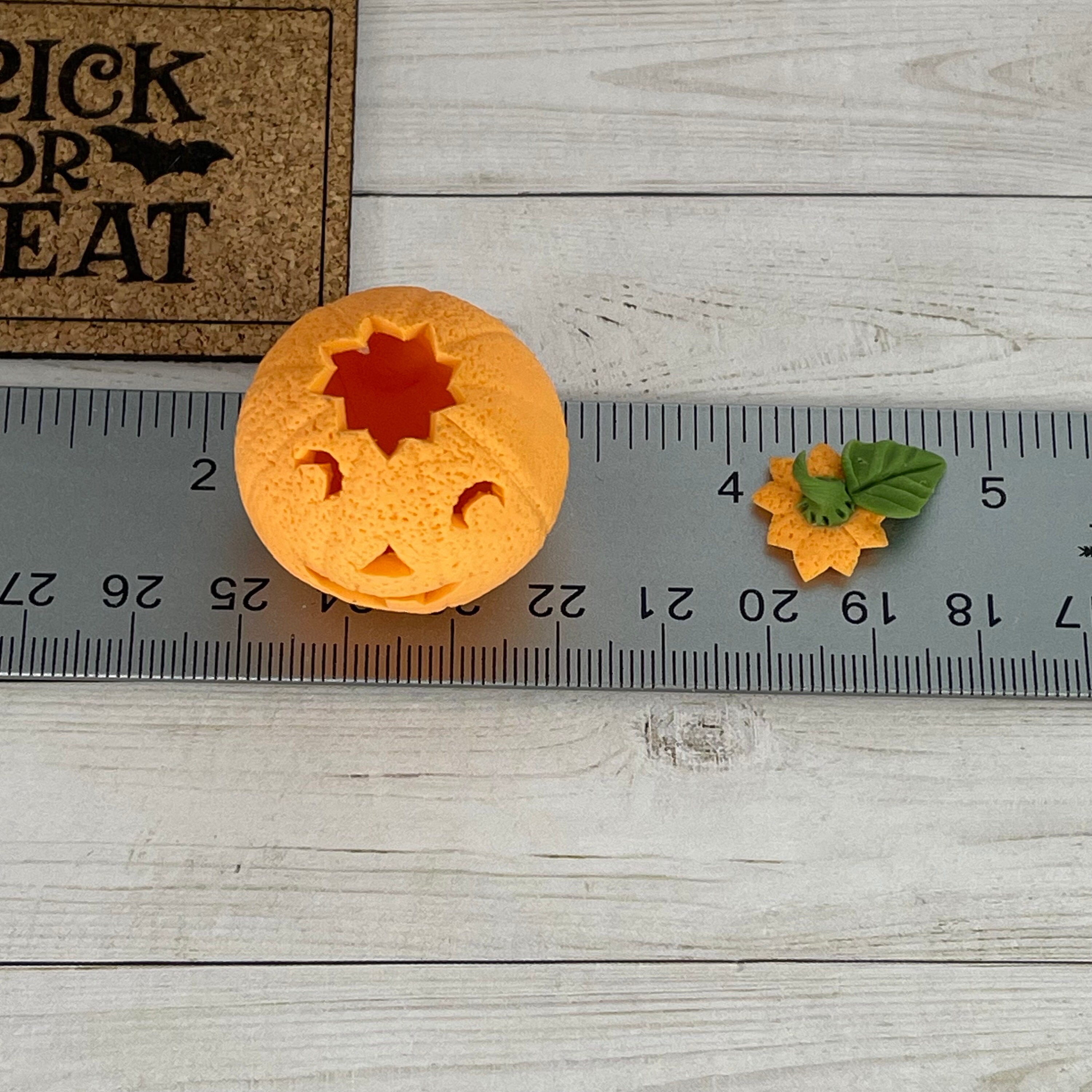Miniature Jack O Lantern, Fairy Garden Dollhouse Miniature, Tiered Tray ...