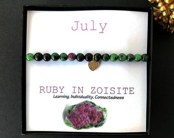 JULY Birthstone - LEARNING, INDIVIDUALITY, Cancer and Leo Birthday Gifts, Women Gifts, July Birthday Gifts, Tween Preteen Girl Gifts