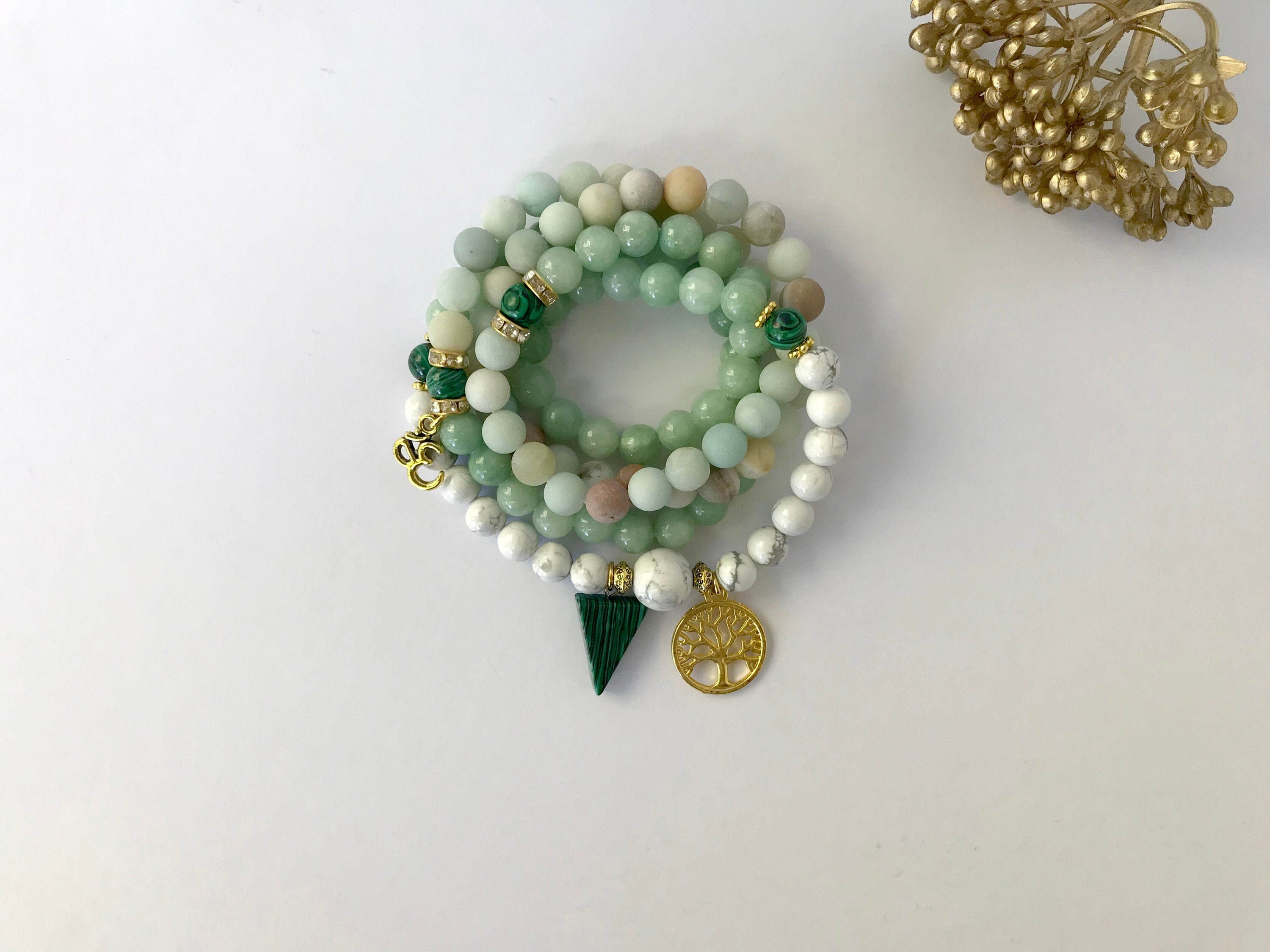 mantra beads bracelet