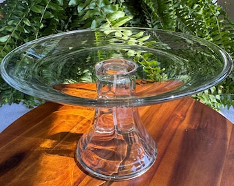 Soporte para pasteles de cristal Anchor Hocking Presence, con pedestal transparente, pieza de presentación moderna.