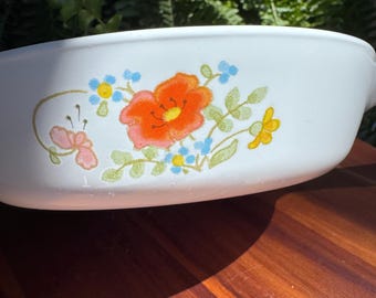 Vintage Corning Ware Wildflower Skillet P-83-B | 6.5" Menuette Pan 1977-1984