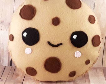 Plush cookie, kawaii gift, for kids, teen room decor, baby shower gift, party favor
