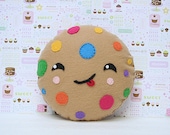 Fun Room Decor, Cookie Pillow, Kawaii, Cute Gift, Colorful Cushions,Nursery Decor, Rainbow