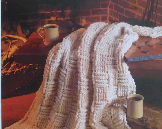 Basket Weave Afghan Pattern Vanna's 719 Etsy