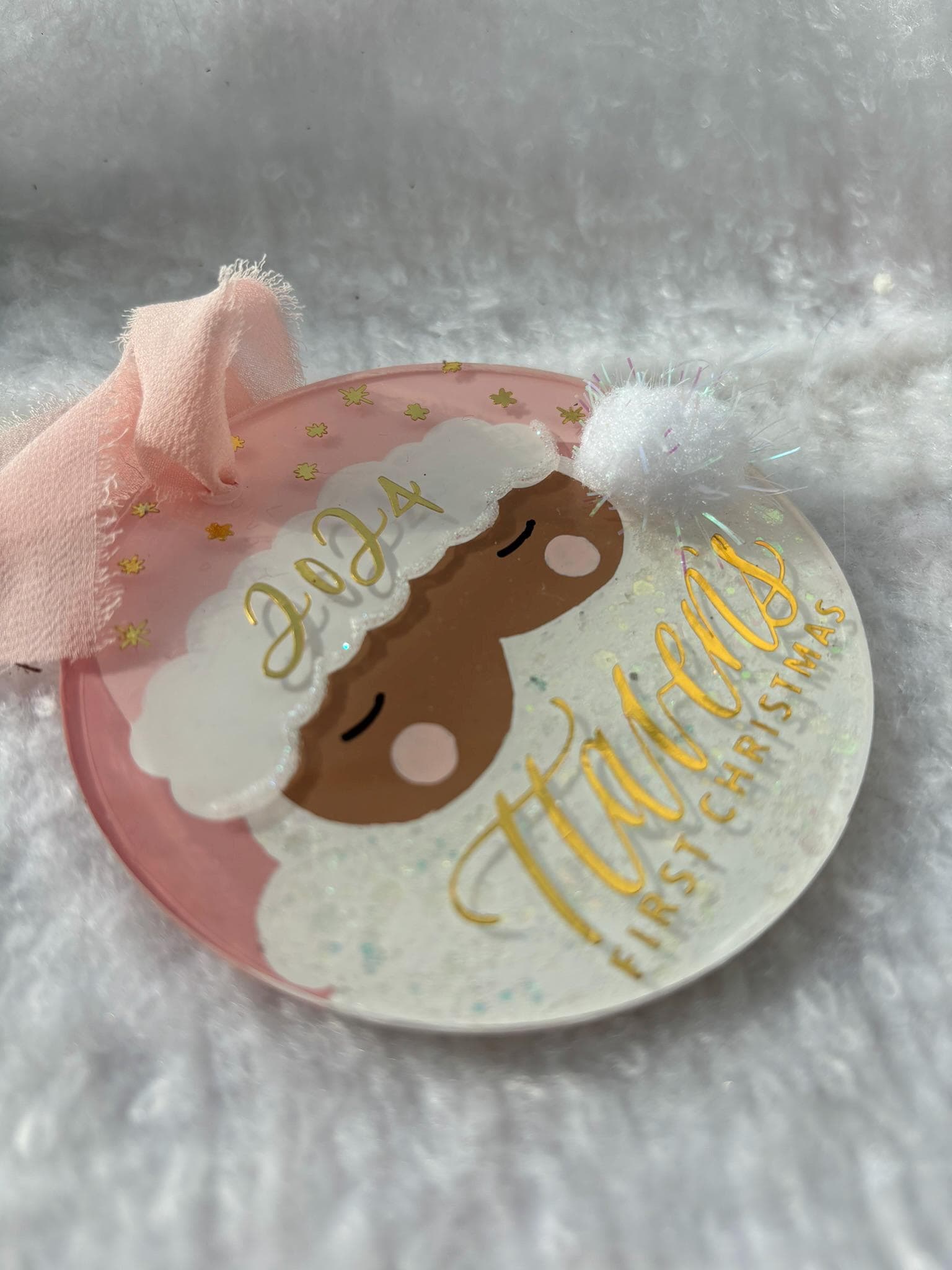 SANTA ORNAMENT (Baby&#39;s first Christmas)