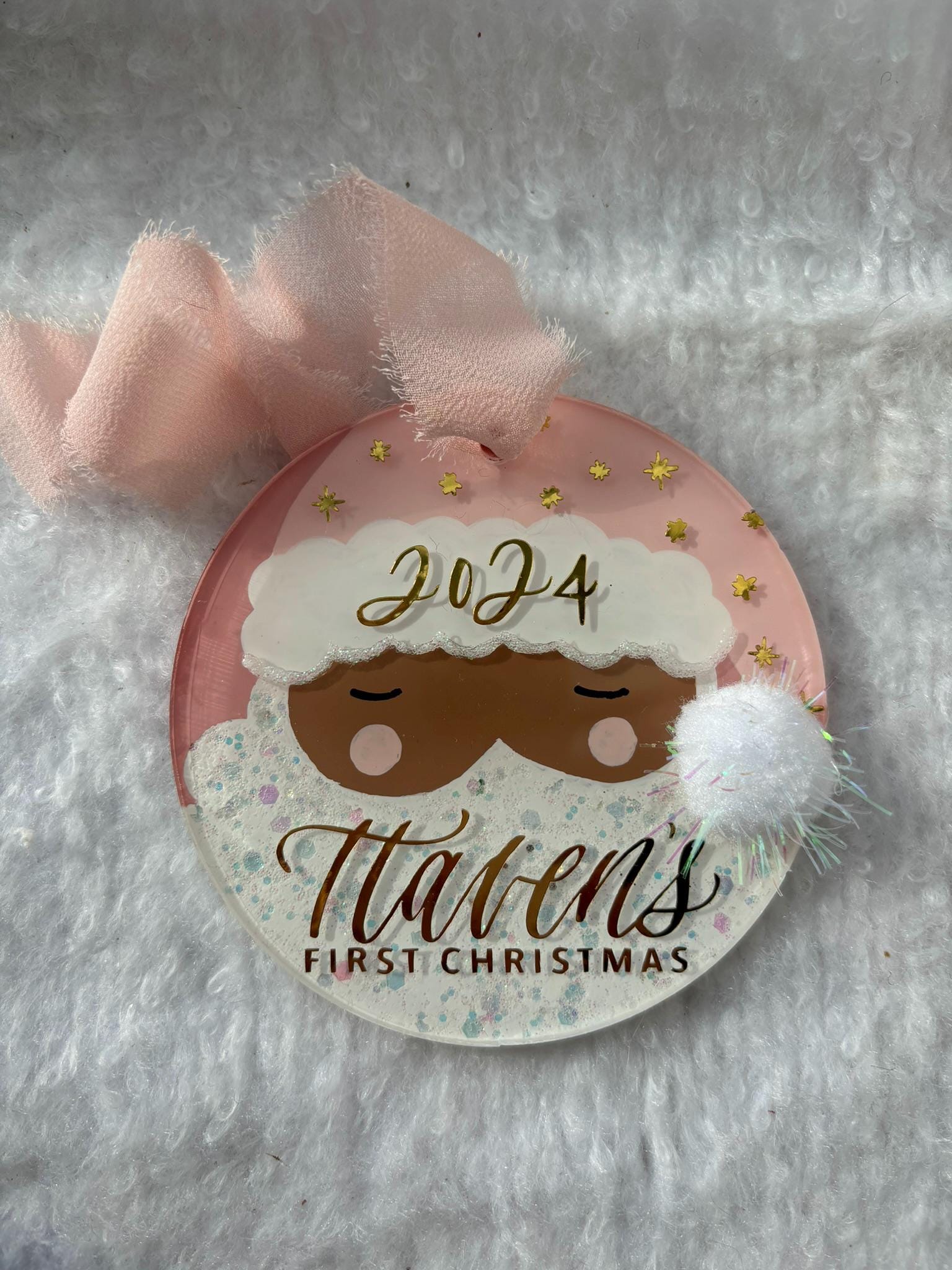 SANTA ORNAMENT (Baby&#39;s first Christmas)