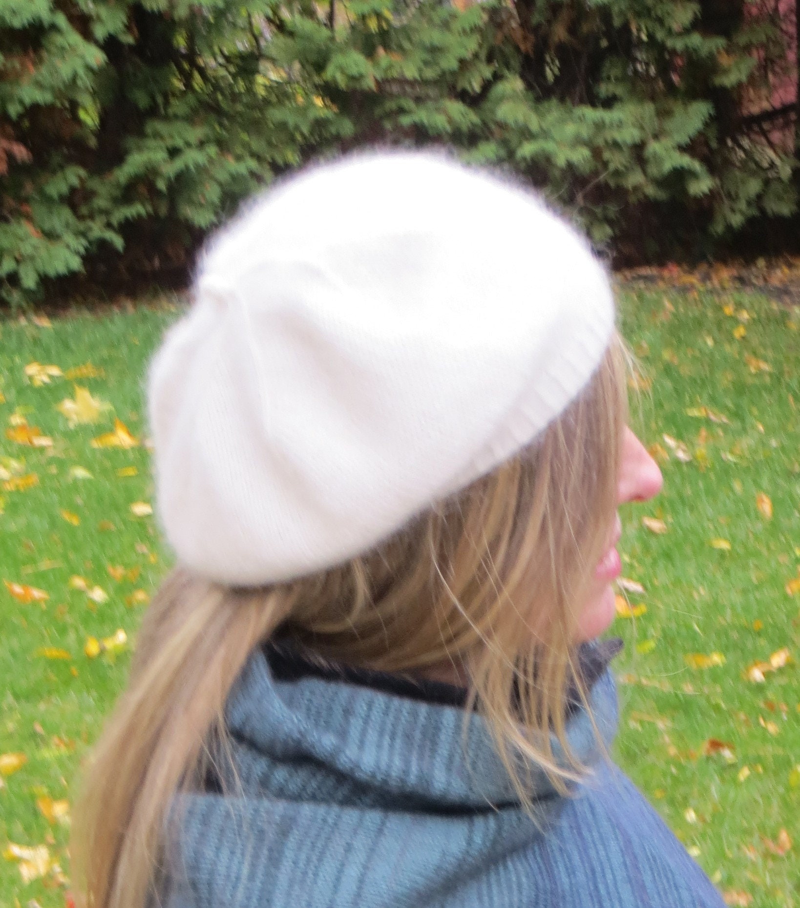 SLOUCHY CASHMERE BERET Oversize Tam 