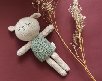 Jamie the Knitted Lamb