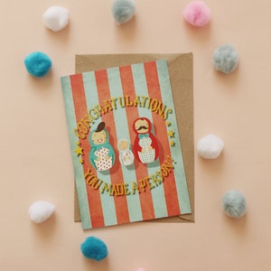 Vous avez créé une personne ! Carte Nouveau-né