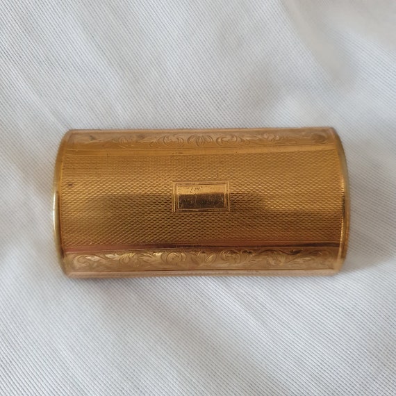 Vintage Gold Coloured Kigu Barrell Cigarette Case… - image 1