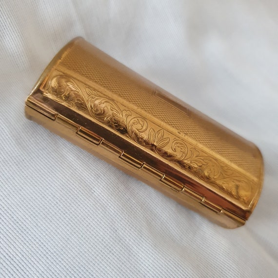 Vintage Gold Coloured Kigu Barrell Cigarette Case… - image 3