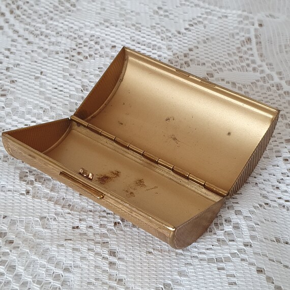 Vintage Gold Coloured Kigu Barrell Cigarette Case… - image 7
