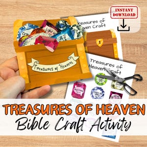 TREASURES OF HEAVEN Bastelaktivität für Kinder auf Bibelversen-Basis. Sonntagsschule / Kirche Jugendgruppe DIY Unterricht / Homeschool Kit