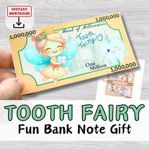 Billet de banque fantaisie fantaisie FAIRY pour les enfants. Millionnaire imprimable Millions de dollars. Cadeau de groupe pour école/club d'enfants. Kit de bricolage. Bricolage pour l'école à la maison