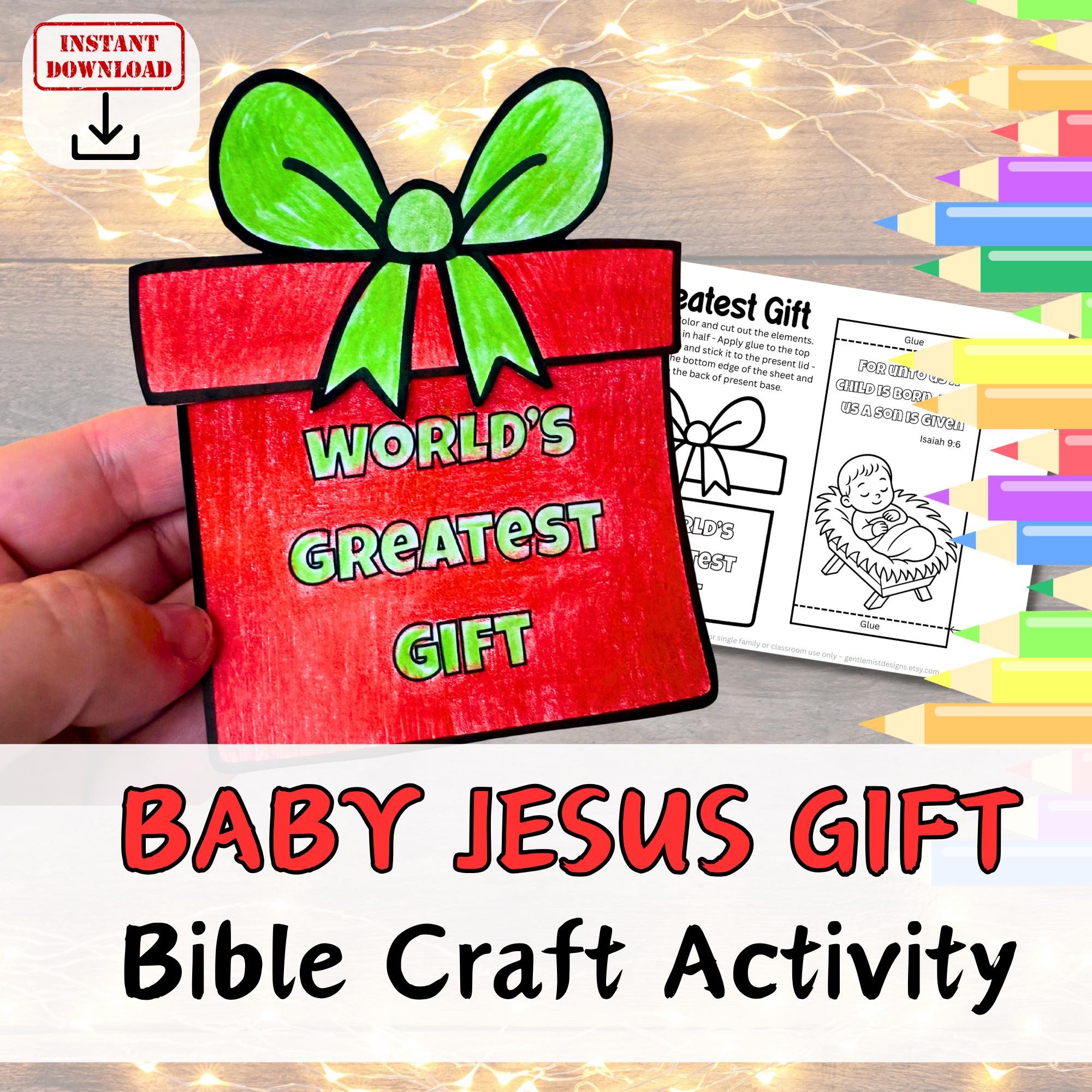 BABY JESUS - Greatest Gift Christmas Craft Kit Activity for Kids.…