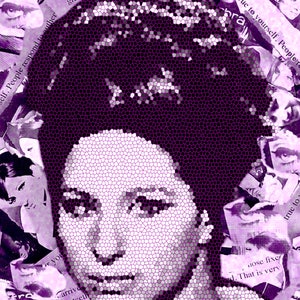 STREISAND DIGITAL PRINT 2