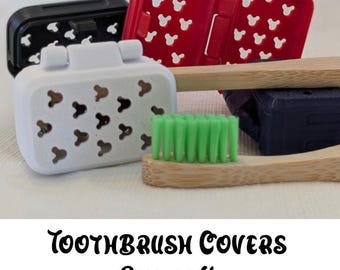 Personalisierte Disney-inspirierte Zahnbürstenhüllen - im kleinen Micky Design (4er-Set)