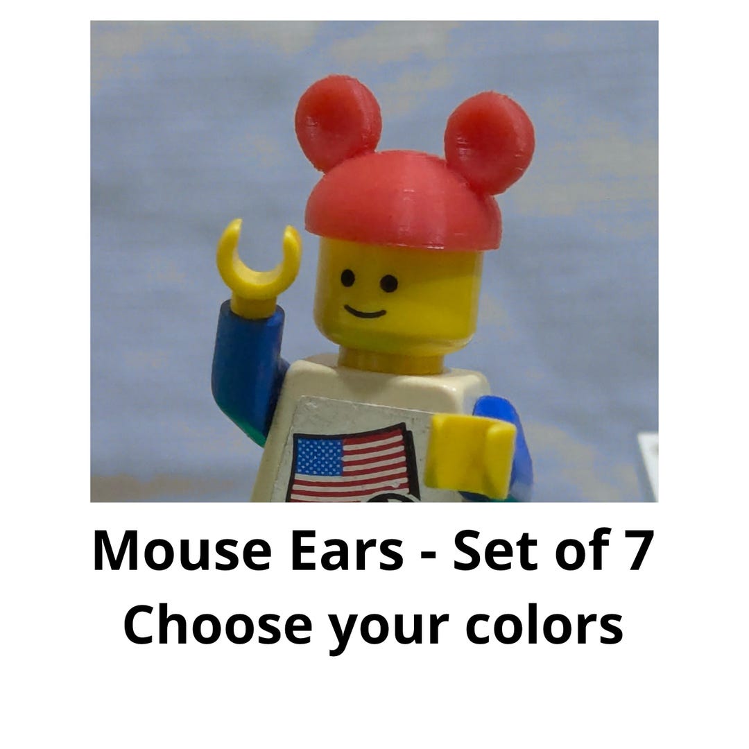 Disney Mouse Ears Hat for Lego Minifigures (set of 7) - Etsy