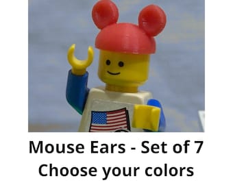 Disney Maus Ohren Hut für Lego Minifiguren (7er Set)