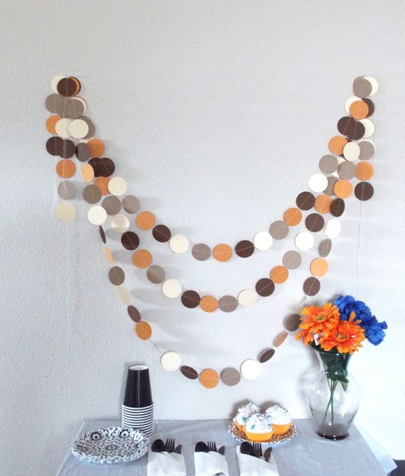 brown paper garland