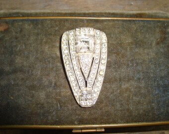 Beautiful Art Deco Lady's Dress Clip