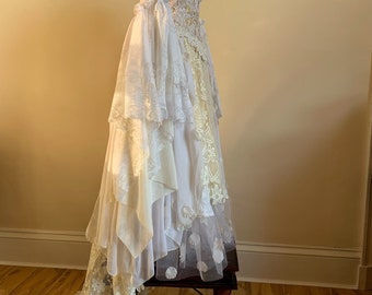 Fairy Wedding Dress / Custom Made Gown / Cottagecore / Fairycore / Handfasting / Fairytale / Vintage Lace / Renaissance Fairy Wedding Dress / Custom Made Gown / Cottagecore / Fairycore / Handfasting / Fairytale / Vintage Lace / Renaissance