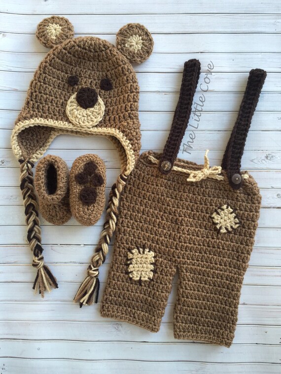 baby in bear outfit