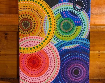 Toys: Hand-painted Mandala, Acrylic, 11x14