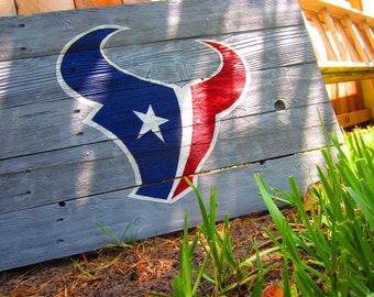 Houston Texans Rustic Sign