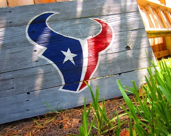 Houston Texans Rustic Sign