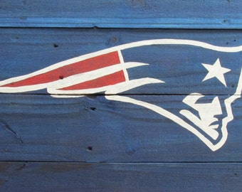 New England Patriots Rustic Sign